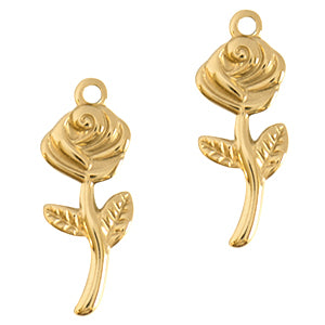 The Romantic Rose Charm